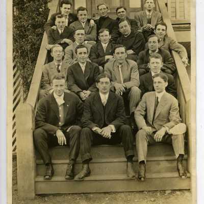 St. Martin's Men on steps