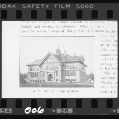 W. W. Miller High School: Origsize: 1.25 x 1.5; Origformat: Negative; Resolution: 1200 dpi; Negno: 006