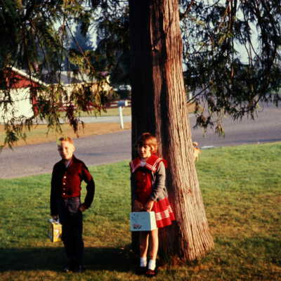 Richard, Becky and David Chamberlain, September 1964