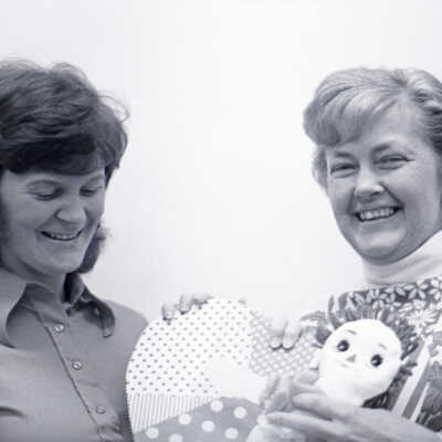 Women with Raggedy Ann Doll, Unknown Date