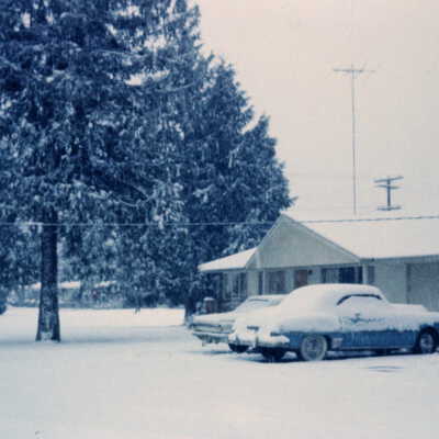 Chamberlain House Covered in Snow, mid- to late-1960s