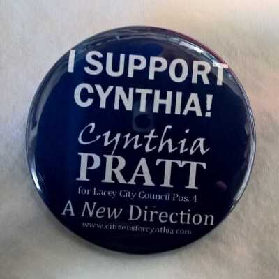 Cynthia Pratt campaign button