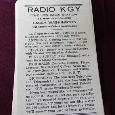 KGY Radio Business Cards