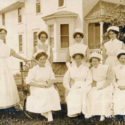 Nursing students, c. 1920s: Origformat: Photographic; Resolution: 800 dpi
