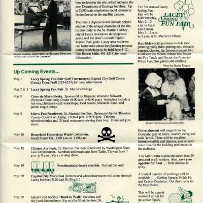 Lacey Life, April 1992, p.3: Copyright: City of Lacey; Origformat: Document; Resolution: 300