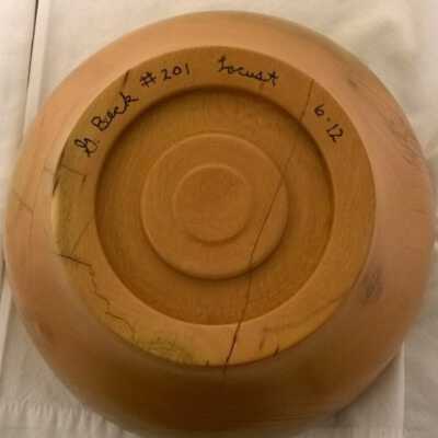 Black Locust Bowl by Greg Beck: Copyright: Lacey Museum; Origformat: Artifact