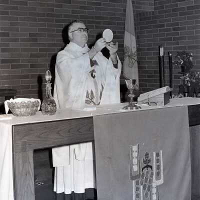 Father Cletus Bradley, Sacred Heart Church, 1980