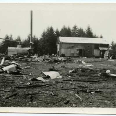 Building and Debris After Powder Co. Explosion, 1934