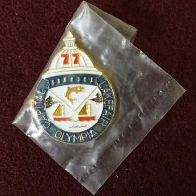 Capital Lakefair pin: Copyright: Lacey Museum; Origformat: Artifact