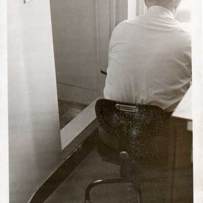 man in chair
