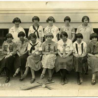 Girls Indoor Baseball Team, Lacey School 1924-1925