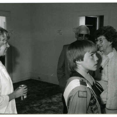 Conversation in Gallagher House, c. 1986