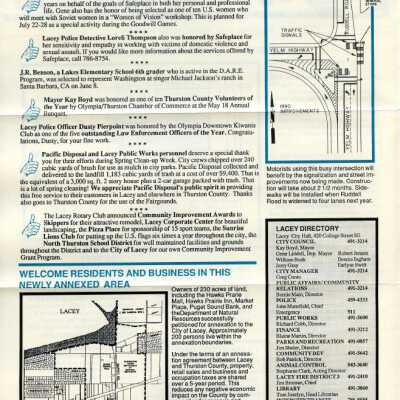 Page 2 Lacey Life July1990: Copyright: City of Lacey; Origformat: Document; Resolution: 300 dpi