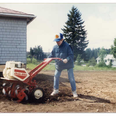 Boy Tilling at Gallagher House, c. 1986