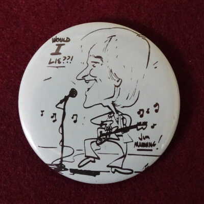 Jim Manning Caricature Button
