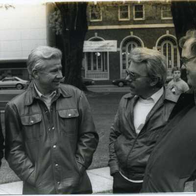 John Feeney and unidentified men