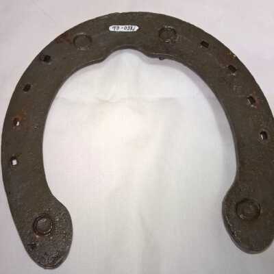 Horseshoe, back side: Copyright: Lacey Museum; Origformat: Artifact