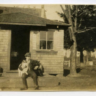 William Gallagher at Gallagher House, c. 1911