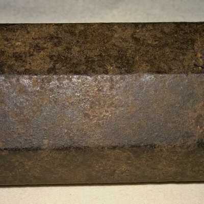 Back side of setting anvil: Copyright: Lacey Museum; Origformat: Artifact