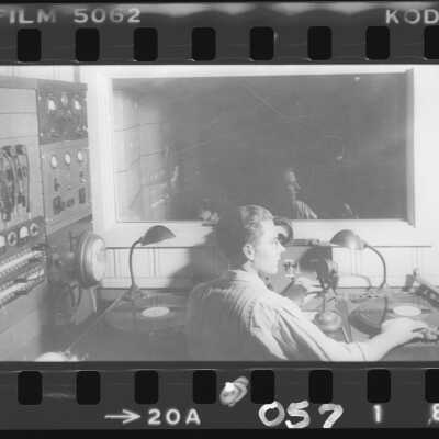 Interior of the KGY Radio Station studio, Olympia