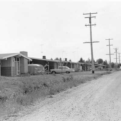 Unknown road in Lacey/Olympia area, c. 1956