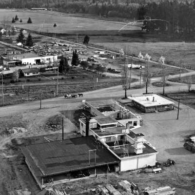 Aerial of Lacey Blvd & Pacific Ave, c. 1950s