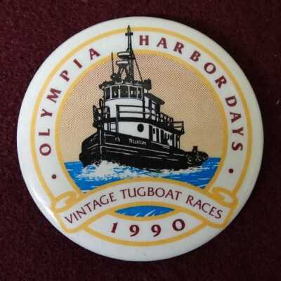 Olympia Harbor Days Button, 1990