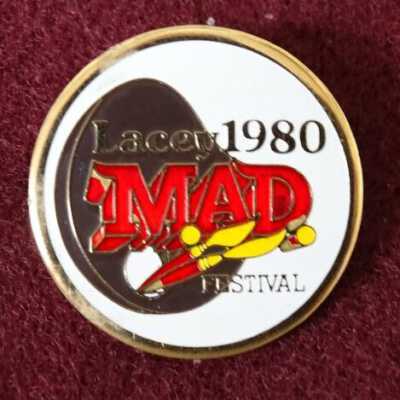 Laccey MAD Festival pin: Copyright: Lacey Museum; Origformat: Artifact