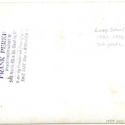 Reverse of 1989-002-0012: Origformat: Photographic; Resolution: 200 dpi