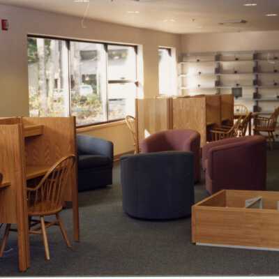 Lacey Timberland Library Interior Before Opening, early 1991