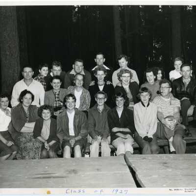 Lacey School Reunion for Class of 1927 with families