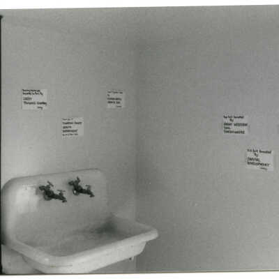 Sink in Gallagher House, c. 1986