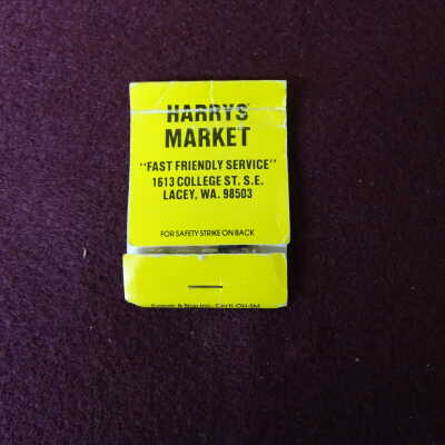 Harry's Market Matchbook