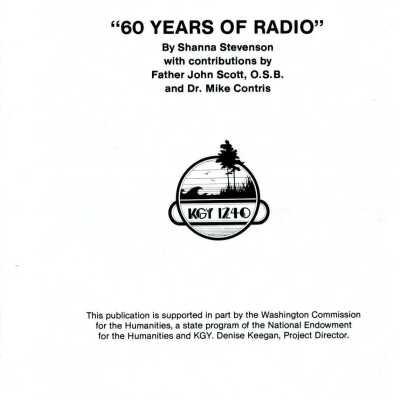 Title Page - 60 Years of Radio KGY 1240: Copyright: Shanna Stevenson; Origformat: Book; Resolution: 200 dpi