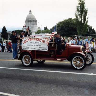 LFD Charter members in parade, c. 1970s-80s: Copyright: Lacey Museum; Origsize: 8 x 10; Origformat: Print; Resolution: 600 dpi