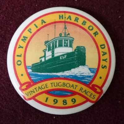 Olympia Harbor Days Button, 1989