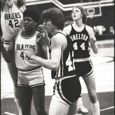 Blazers vs. Shelton Basketball, 1980: Frame 7a