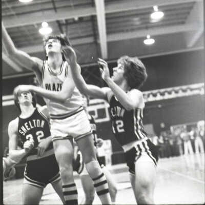 Blazers vs. Shelton Basketball, 1980: Frame 22a