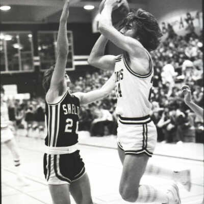 Blazers vs. Shelton Basketball, 1980: Frame 25a