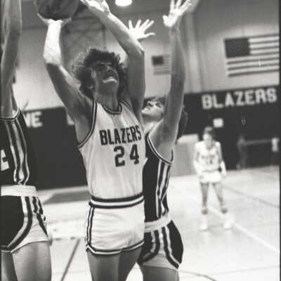 Blazers vs. Shelton Basketball, 1980: Frame 25b