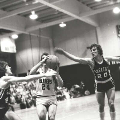 Blazers vs. Shelton Basketball, 1980: Frame 33b