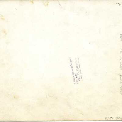 Back of 1997-003-0001: Copyright: Lacey Museum; Origformat: Photographic; Resolution: 300 dpi