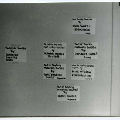 Advertisements at Gallagher House, C. 1986