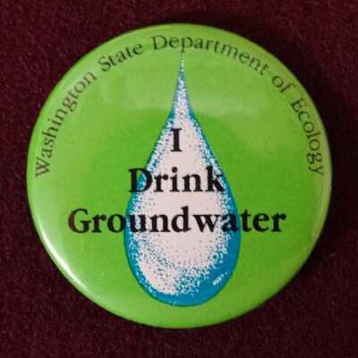 Dept of Ecology promotional button: Copyright: Lacey Museum; Origformat: Artifact