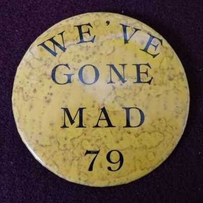 MAD Festival button: Copyright: Lacey Museum; Origformat: Artifact