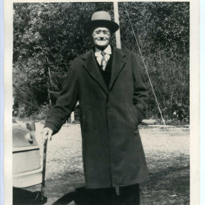 Albin W. Holmes with Walking Cane, Unknown Date