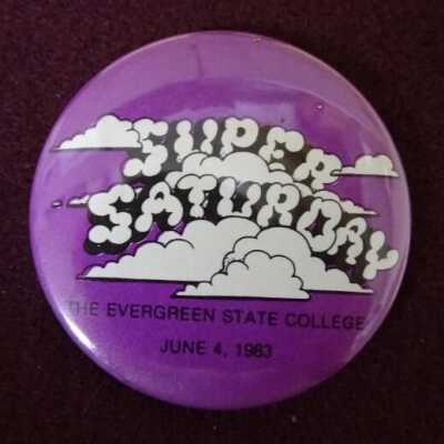 Super Saturday button: Copyright: Lacey Museum; Origformat: Artifact