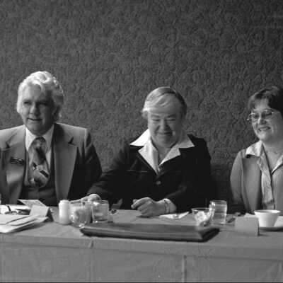 Johnny Lewis, Gov. Ray and Karen Fraser F15: Origformat: Negative; Resolution: 3200 dpi; Negno: U176N