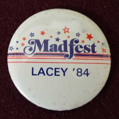 Lacey MAD Festival button: Copyright: Lacey Museum; Origformat: Artifact