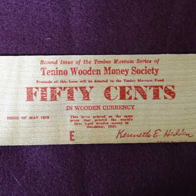 Tenino Wooden 50¢